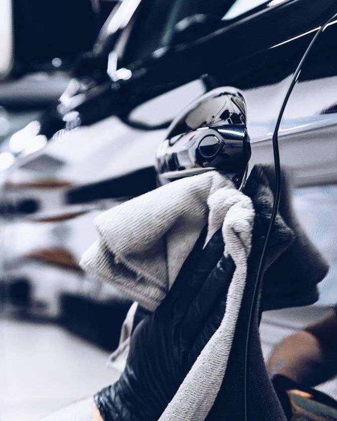 cleaning car