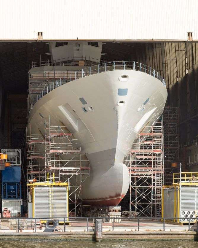 ship in dry dock