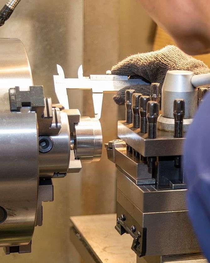 a man fixing machine